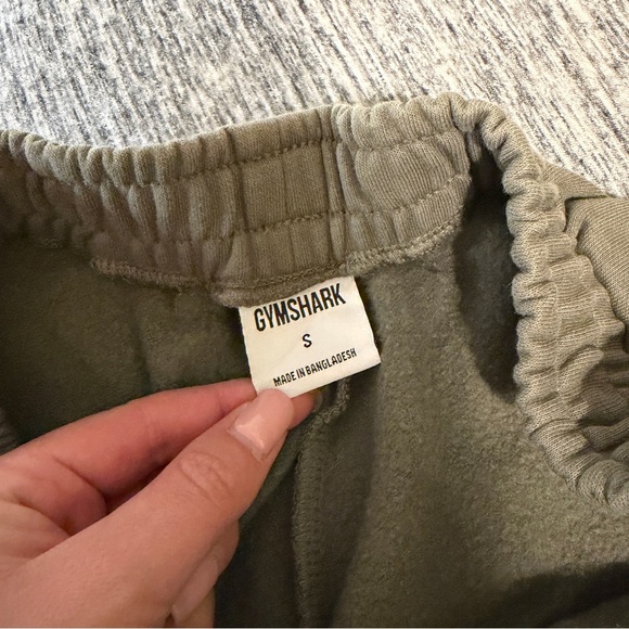 Olive Gymshark Fleece Training Joggers - Picture 3 of 4